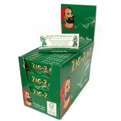 Zig zag green - green, regular