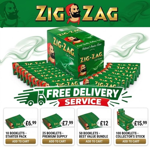 Zigzag green regular rolling - zigzag,