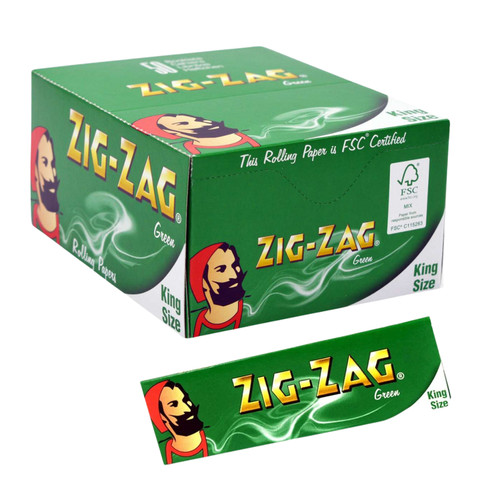 Zig zag green king - zig, size