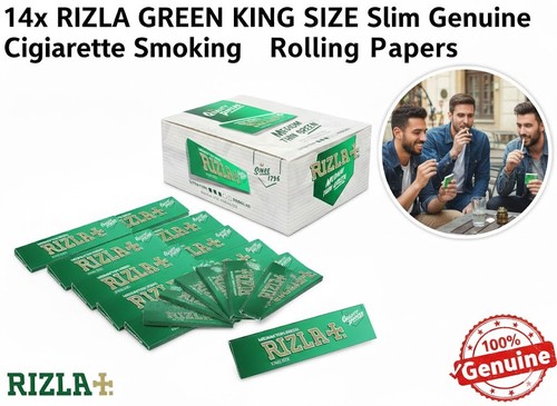 14x rizla green - green, king