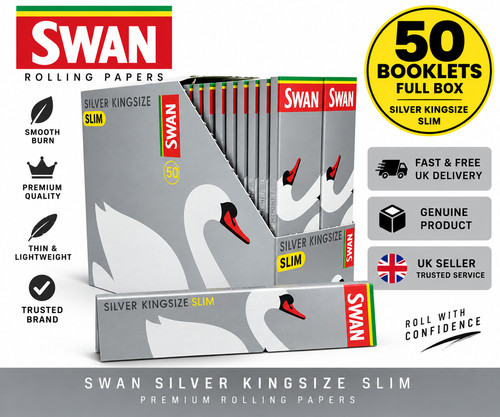 Swan silver kingsize slim - kingsize,