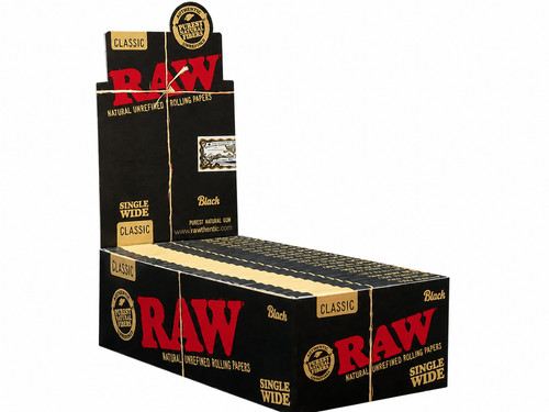 Raw black single - single, wide